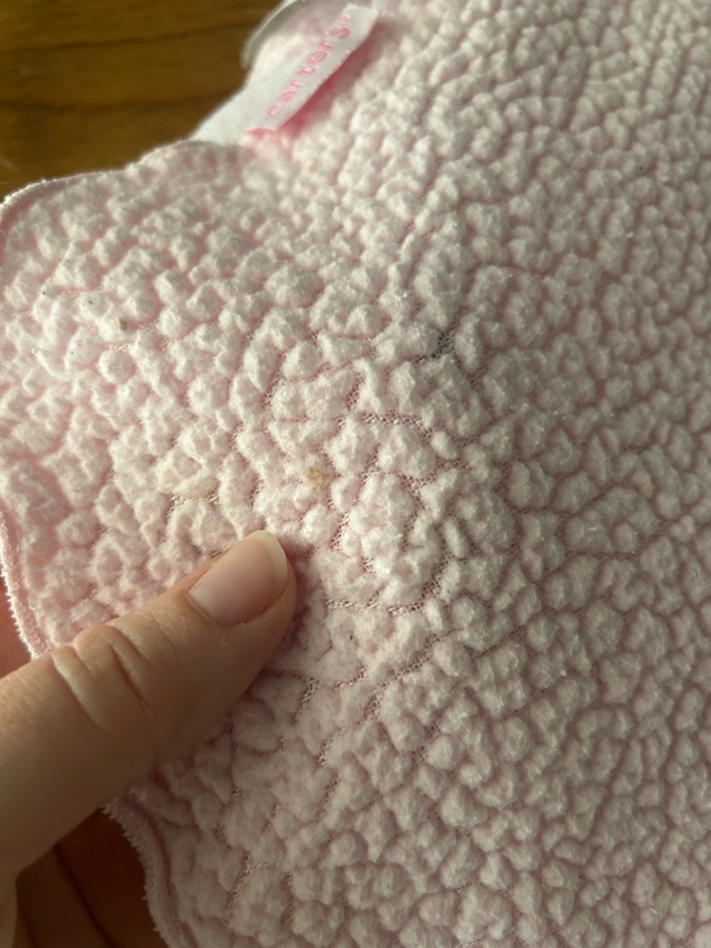 Carter's Pink Butterfly Baby Blanket White Sherpa Blue Purple Circles Dots Green - Picture 10 of 11